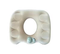 WWBPOIUY Donut cushion,postpartum essentials, Inflatable Donut Pillow for Tailbone Pain Relief - Hemorrhoid Cushion for Postpartum Recovery, Low Back Pain, Sciatica, and Bedsores(Off-white)