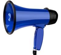 WWBPOIUY microphone and speaker,fog horn,siren,megaphone, 25w Portable Strap Grip Loudspeaker Record Play Horn Tour Guide Speakers Adjustable Volume -Strap Powerful And Lightweight Microphone (No Bat