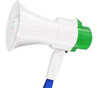 WWBPOIUY microphone and speaker,fog horn,siren,megaphone, Green Handheld Horn 150W High Power Loud with Volume Control for Safety Drills Microphone