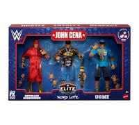 WWE 2025 Mattel Elite Collection Series The Champ Is Here John Cena 3-Pack [Exclusive] Retirement Limited Edition Ruthless Aggression Word Life You Can't See Me Wrestling Action Figure Toy