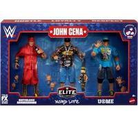 WWE 2025 Mattel Elite Collection Series The Champ Is Here John Cena 3-Pack [Exclusive] Retirement Limited Edition Ruthless Aggression Word Life You Can't See Me Wrestling Action Figure Toy