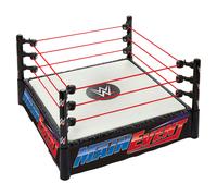 Mattel WWE Superstar Ring with Labels for Main Event & RAW, Spring-Loaded Ring Mat & Pro Tension Elastic Ring Ropes, JDJ20