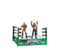 Mattel WWE Bloodline Rules Playset with Ring & 2 Action Figures, Includes The Rock & Roman Reigns 6-inch Superstar Collectibles, JDB55
