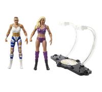 WWE Charlotte Flair vs Rhea Ripley Championship Showdown 2-Pack 6-inch Action Figures Monday Night RAW Battle Pack for Ages 6 Years Old & Up