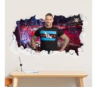 WWE - CM Punk Broken Wall Sticker Wrestling Wall Art (90cm Width x 50cm Height)