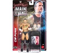 WWE CM Punk WIth Chair Mattel Elite Collection Saturday Nights Main Event Series 1 Wrestling Action Figure Toy Wrestler