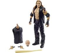 WWE Edge WrestleMania Action Figure with Entrance Vest, Bat & Paul Ellering & Rocco Build-A-Figure Pieces, 6-in / 15.24-cm Posable Collectible Gift for WWE Fans Ages 8 Years Old & Up