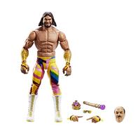 WWE Elite Action Figure Age 8+ WrestleMania “Macho King” Randy Savage with Accessory and “Mean” Gene Okerlund Build-A-Figure Parts , HKP10