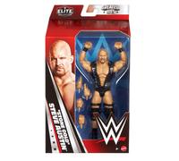 Mattel WWE Elite Action Figure & Accessories, Greatest Hits 2025 Set, 6-inch Collectible “Stone Cold” Steve Austin with 25 Articulation Points & Swappable Hands, JHT58