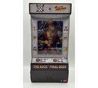 WWE Elite Collection X Street Fighter Figure The Rock Final Boss as M.Bison