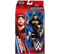 Mattel WWE Elite Action Figure & Accessories, Series #122 Set, 6-inch Collectible “Stone Cold” Steve Austin with 25 Articulation Points & Swappable Hands, JHT52
