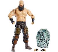 WWE GVB70 Braun Strowman Elite Collection Action Figure, 6 Inch/15.24 cm Tall Figure Features Deluxe Articulation, True FX detailing, Swappable Hands, and Iconic Accessories, Multicolor