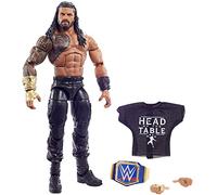 WWE GVB83 Roman Reigns Elite Collection Action Figure, 6 Inch/15.24 cm Tall Figure Features Deluxe Articulation, True FX Detailing, Swappable Hands, and Iconic Accessories, Multicolor
