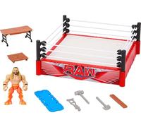 WWE Knuckle Crunchers Action Figure & Rebound Ring Playset, Includes 2.5-inch Seth Rollins Figure with Crunching Joints, Accessories & Flex Mat Technology, JFK77