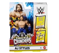 WWE Knuckle Crunchers Figure 10 cm - AJ Styles Figures + Accessory