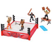 WWE Knuckle Crunchers Rebound Ring Playset & Figure