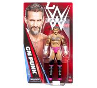 Mattel WWE CM Punk Action Figure, Main Event Series #164, 6-inch Collectible Superstar with 14 Articulation Points & Life-Like Look, JHJ07