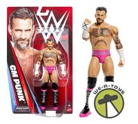 Mattel WWE CM Punk Action Figure, Main Event Series #164, 6-inch Collectible Superstar with 14 Articulation Points & Life-Like Look, JHJ07