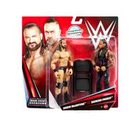 Mattel WWE Main Event Showdown Action Figures 2-Pack with Accessory, Series #26 Drew McIntyre vs Damien Priest Collectible Set, 6-inch , JHJ60