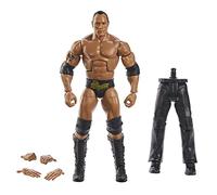 WWE MATTEL Elite Action Figure WrestleMania The Rock with Accessory and “Mean” Gene Okerlund Build-A-Figure Parts , HKP13