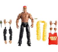 WWE Mattel Elite Collection Action Figure & Accessories, Premium Live Event Hulk Hogan Set, Wrestlemania with Howard Finkel Build-A-Figure Parts