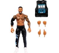 WWE Mattel Top Picks, Elite Action Figure and Accessory Set, Jey USO 6-Inch Collectible with Interchangeable Hands, Ring Gear and 25 Points of Articulation