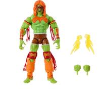 WWE Mattel x Street Fighter Ultimate Warrior As Blanka Action Figure, 6-inch Elite Collectible Wrestling Series Mashup, Highly Articulated with Accessories, Ages 8+, JLD78