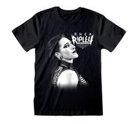 WWE Men's Rhea Ripley Faded Pose T-Shirt in Black | Size: Large WWE Black L