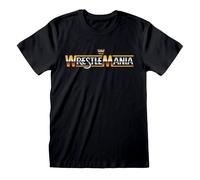WWE Men's Wrestlemania T-Shirt in Black | Size: Small WWE Black S
