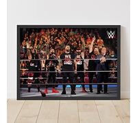 WWE Print - The Bloodline in Ring Poster Wrestling Wall Art (A4-21cm x 29.7cm)