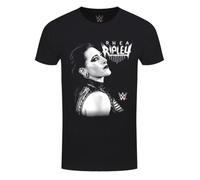 WWE Rhea Ripley Faded Photo Men's Black T-Shirt
