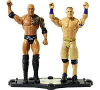 WWE The Rock vs John Cena Championship Showdown 2-Pack 6-inch Action Figures Monday Night RAW Battle Pack for Ages 6 Years Old & Up