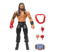 WWE Top Picks Elite Action Figure & Accessories Set, Roman Reigns 6-inch Collectible with Swappable Hands, Ring Gear & 25 Articulation Points, HWX34