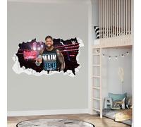 WWE Wall Sticker - Jey USO Broken Wall (180cm Width x 100cm Height)