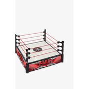 Mattel WWE Superstar Ring with Labels for Main Event & RAW, Spring-Loaded Mat & Pro Tension Elastic Ropes, JDJ20