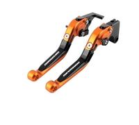 wweiwei Bull Horn Clutch Lever for DORSODURO750 2008-2016 DORSODURO900 2017-2021 Motorcycle Accessories Folding Extendable Adjustable Brake Clutch Lever(Orange)