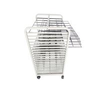WWERTYY 20-layer A2, 4K Oil Painting Board Drying Rack, Wheeled Art Shelf Storage Rack, Education School And Art Club Rack, For Artist Canvas, Paper, Painting