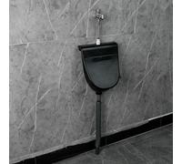 WWERTYY Outdoor Plastic Waterless Urinal with cover, Wall Mounted Commercial Men High Efficiency Washout Hose and Flush Valve, Mobile Toilet Portable Trough Urine Diverter Temporary Urina