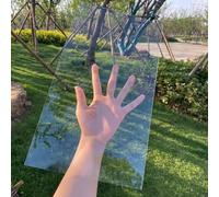 WWERTYY Polycarbonate Roofing Sheet,4mm Clear Acrylic Plastic Safety Sheet,PC Durable Panel,UV Protection,Strong Impact Shatterproof (20cm x 90cm(7.87x35.4in))