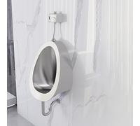 WWERTYY Wall Mounted Sensor Urinal,Men's Urinal with Drain Pipe,Urinals for Men Spill Proof,Urinals Proof Nighttime,Wall Intelligent Touchless Urinal(C,Wall row type)
