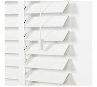 WWERTYY Wooden Venetian Blinds for Windows, 50/60/80/90/110cm White Venetian Shades, Sunscreen/thermal Insulated Blinds, Natural Solid Wood Window Blinds, for Indoor and Outdoor,60x60cm/23.5 x 24in