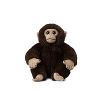 WWF 01102 Eco Plush Toy Chimpanzee, Lifelike Designed Cuddly Toy, Approx. 23 cm Tall, Wonderfully Soft and Cuddly, Hand Wash Possible