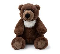WWF 01281 - Eco Plush Toy Grizzly Bear, Lifelike Designed Cuddly Toy, Approx. 25 cm Tall, Wonderfully Soft and Cuddly, Hand Wash Possible