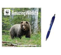 WWF Amazing Wildlife Wall Calendar 2026 + EXCLUSIVE LIMITED EDITION PEN