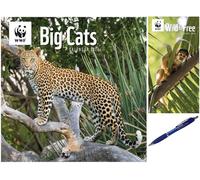 WWF, Big Cats Wall Calendar 2026 with Slim Diary 2026 + Exclusive Diary Pen