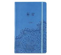 WWF Large 2026 Daily 12 Month Diary with Elastic Band and Double Bookmark, 352 Pages, with Calendar and Planner 2026 - 13 x 21 cm, Light Blue