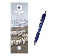 WWF, Penguins Slim Calendar 2026 + EXCLUSIVE LIMITED EDITION PEN