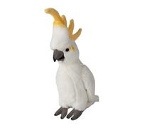 WWF Plush Toy Cockatoo (White, 24 cm), Realistic Plush Toy, Super Soft, Lifelike Designed Plush Toy for Cuddling and Loving, Hand Wash Possible