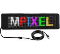 WWFAN Flexible LED Display with Programmable LED Logo, Matrix Panel, Flexible LED Display for Car, Suitable for Car Windows and Shops (Size : 390 x 107 mm)