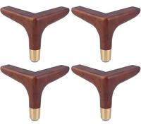 WWFAN hsj 13/14/15CM Solid Wood Furniture Legs,Wooden Furniture Legs,DIY Table Legs,with Screws For Sofa Table Couch Cabinet Chair Bed (Size : 14CM)